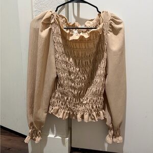 H&M Tan Blouse